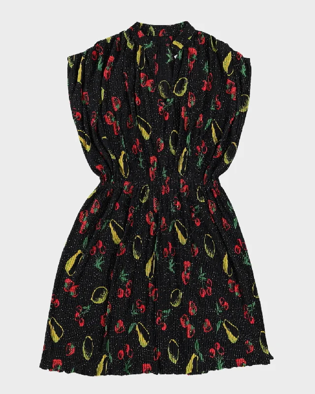 Fruit Print 80s Dress - S