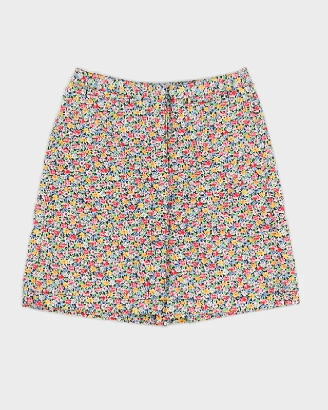 Liz Claiborne Floral Patterned Shorts Skirt - S