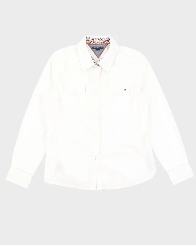 White Tommy Hilfiger Shirt - L