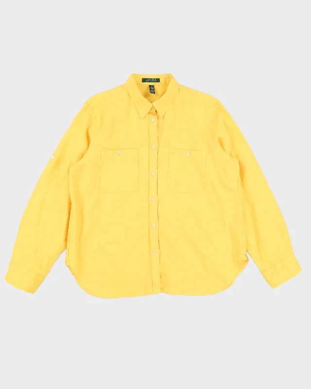 Yellow Ralph Lauren Linen Shirt - XL