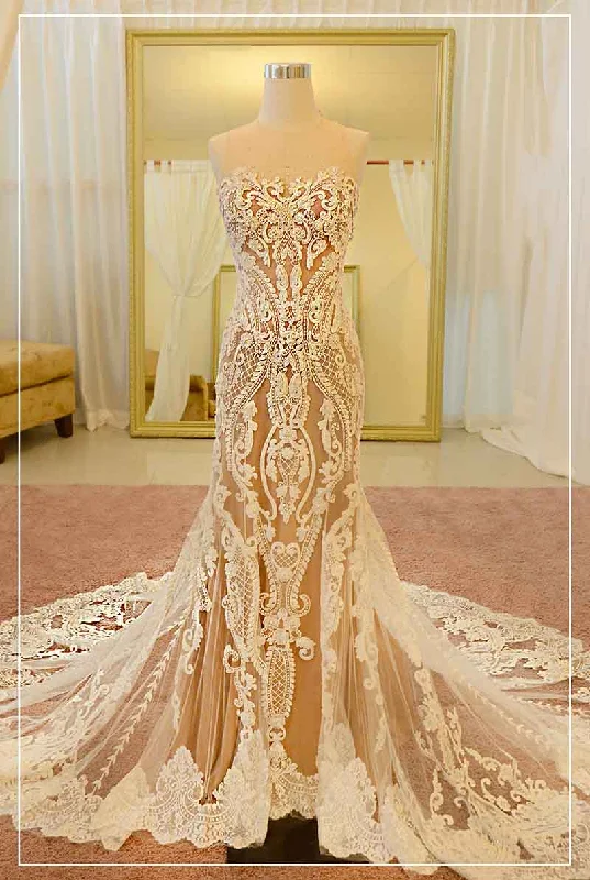 Rent: Albert Yanuar Full Embroidered Convertible Wedding Gown