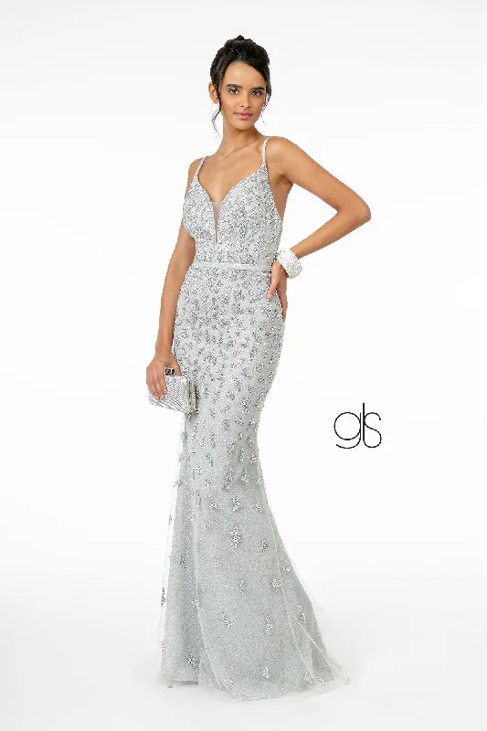 Glitter Mesh Mermaid Long Prom Dress Sale