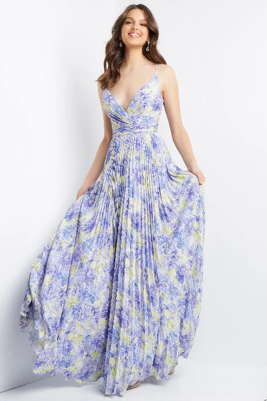 Jovani Floral Print Long Maxi Prom Dress Sale