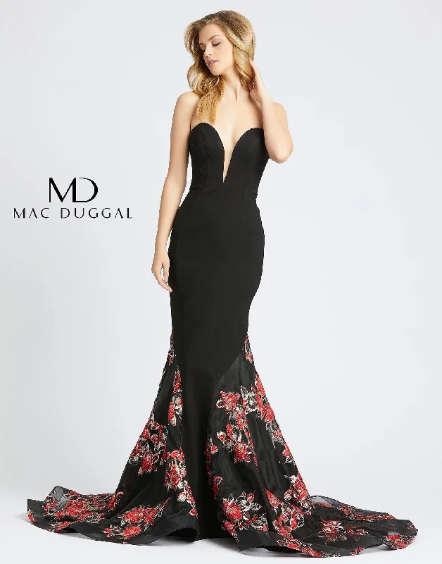 Mac Duggal 67673 Prom Long Strapless Formal Dress