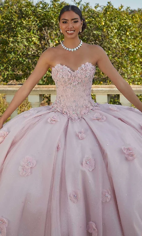 Mori Lee 60183 - Glittering Tulle Floral Embellished Ballgown