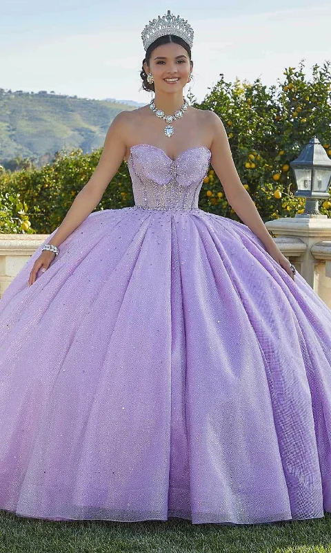 Mori Lee 60187 - Strapless Butterfly Ballgown