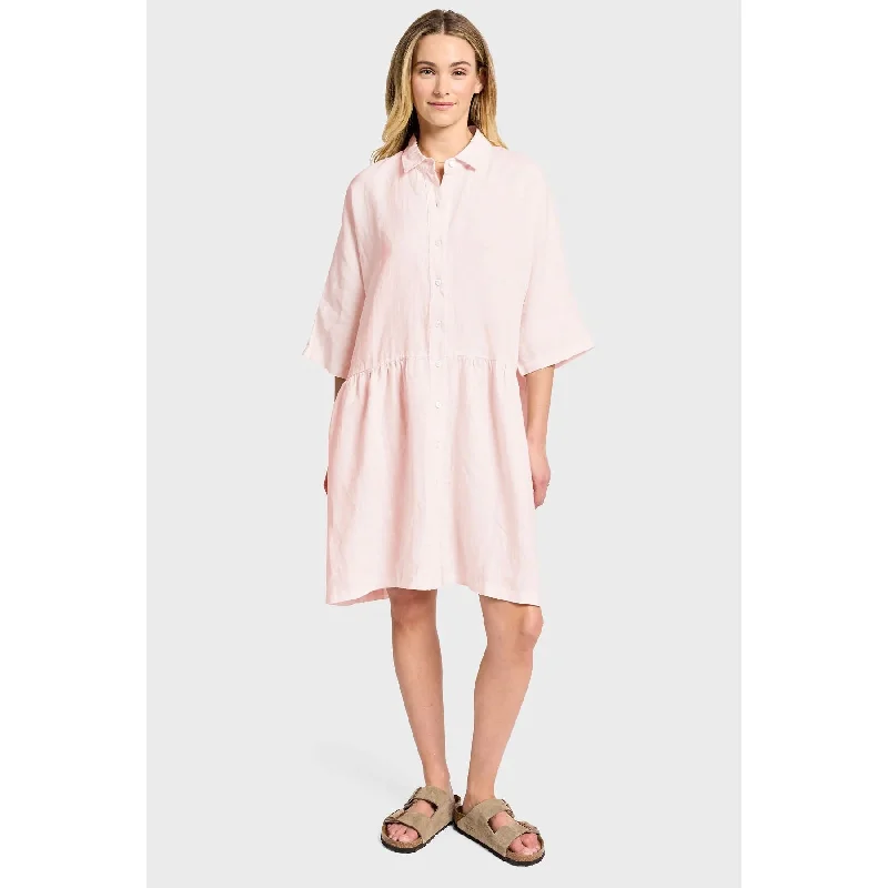 Academy Brand Women's Dolly Linen Dress - Dawn Pink