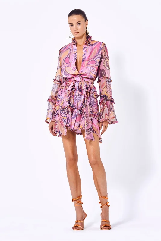 Alexis - Paris Dress -  violet Ethreal