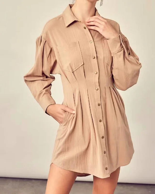 Coming Together Dress In Dark Taupe | Dark Taupe