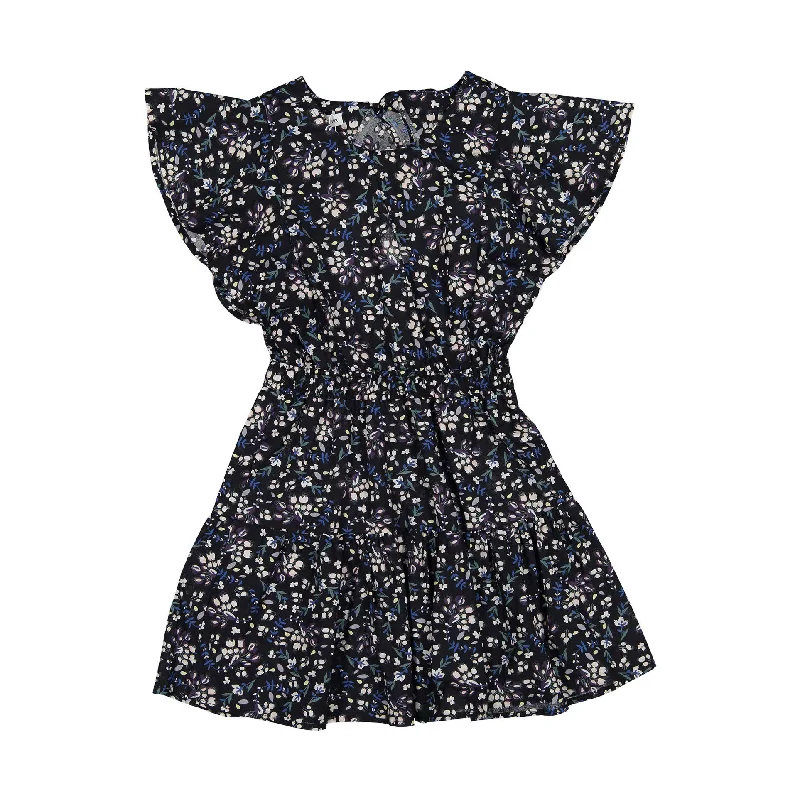 Designers Remix Black Flower Print Sandrine Short Dress Must-have floral dresses for this season