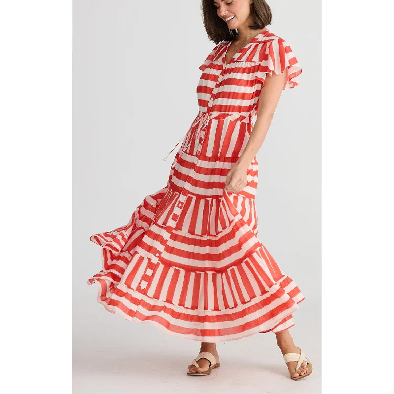 Dress Delilah - Noel Stripe