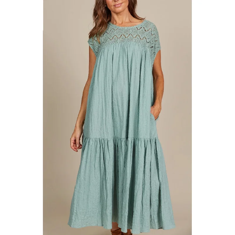 Dress Fleur Relaxed ONE SIZE - Seafoam