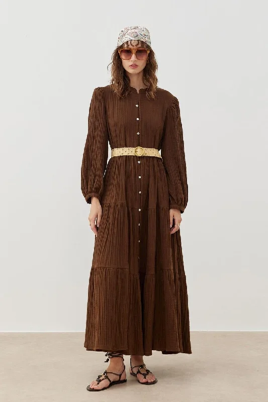 Gaia Dress Brown