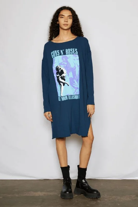 Guns N Roses Illusion Slit Dress