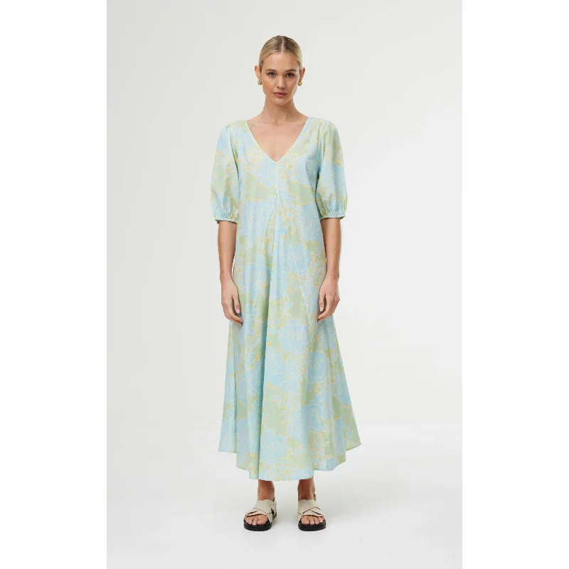 Kinney June Dress- Ocean Bloom