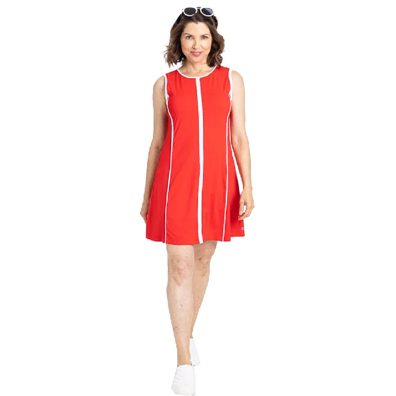 Kinona Birdie Maker Cherry Red Womens Golf Dress