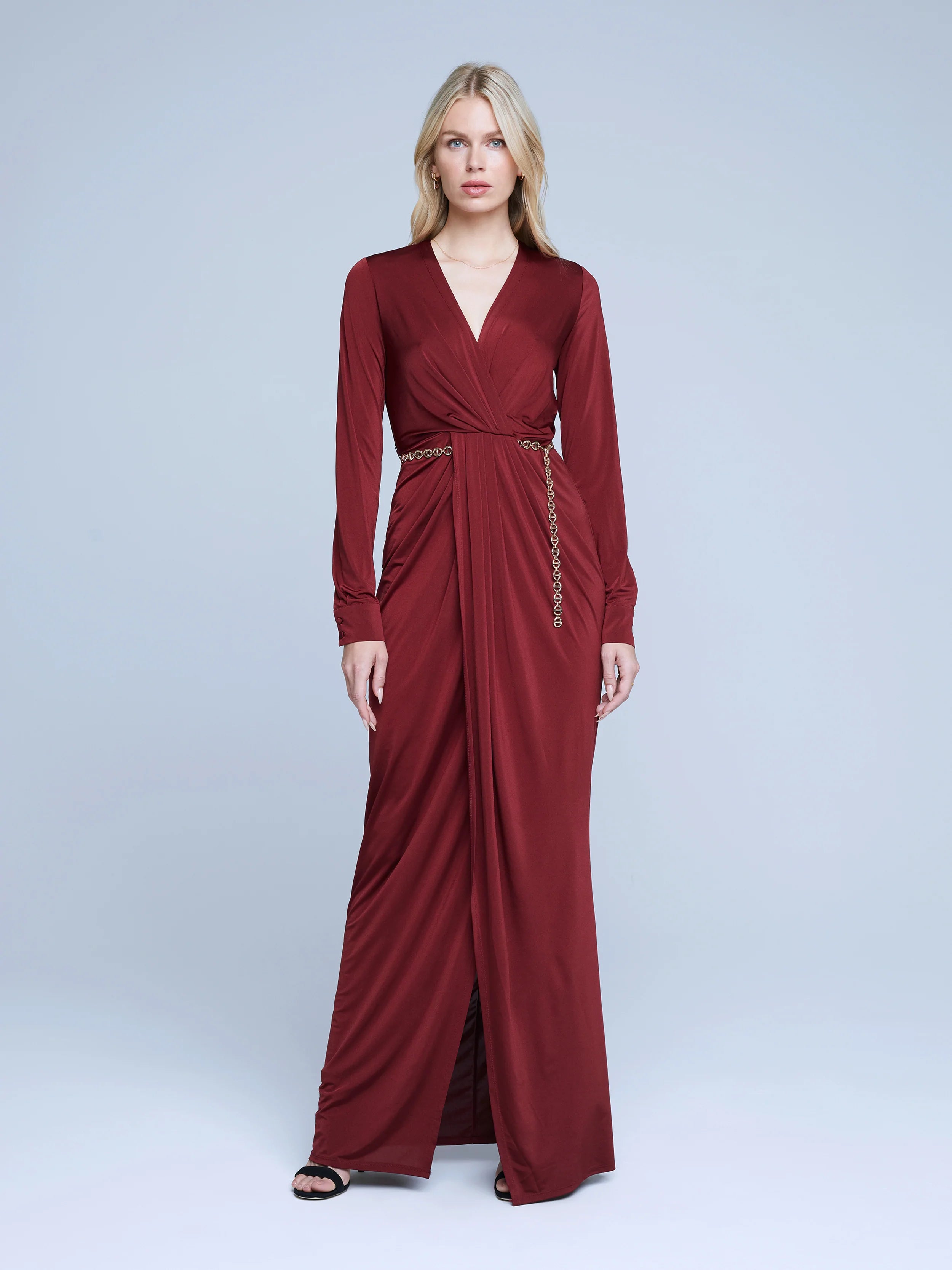 L’agence - Thea Dress - Black Cherry