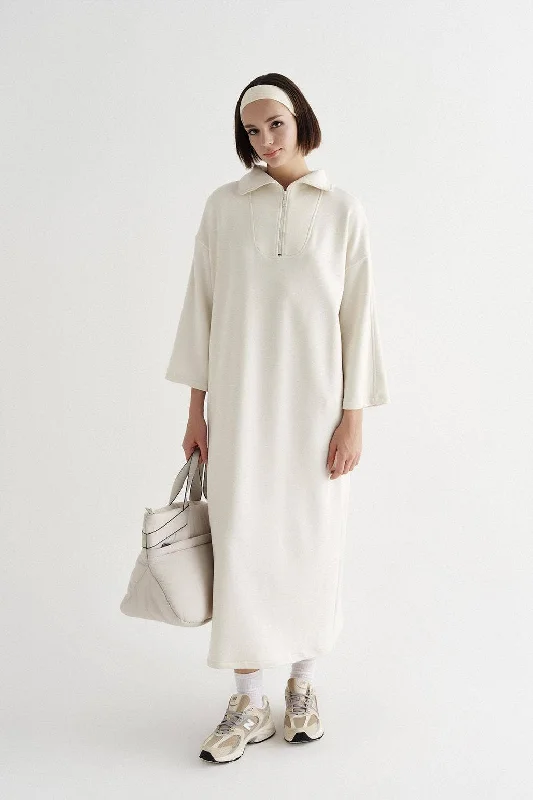 Lounge Dress Polar White