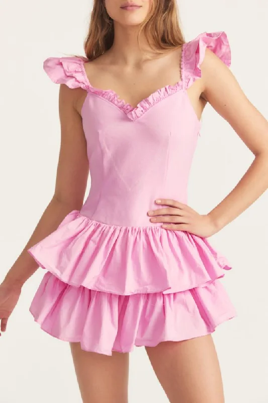 Loveshackfancy - Sanam Dress - Pink Pop Rocks