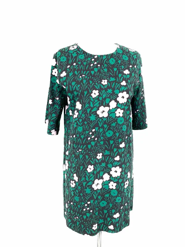 Marimekko Women's Green Shift Floral Size XS Dress Graduation floral dresses