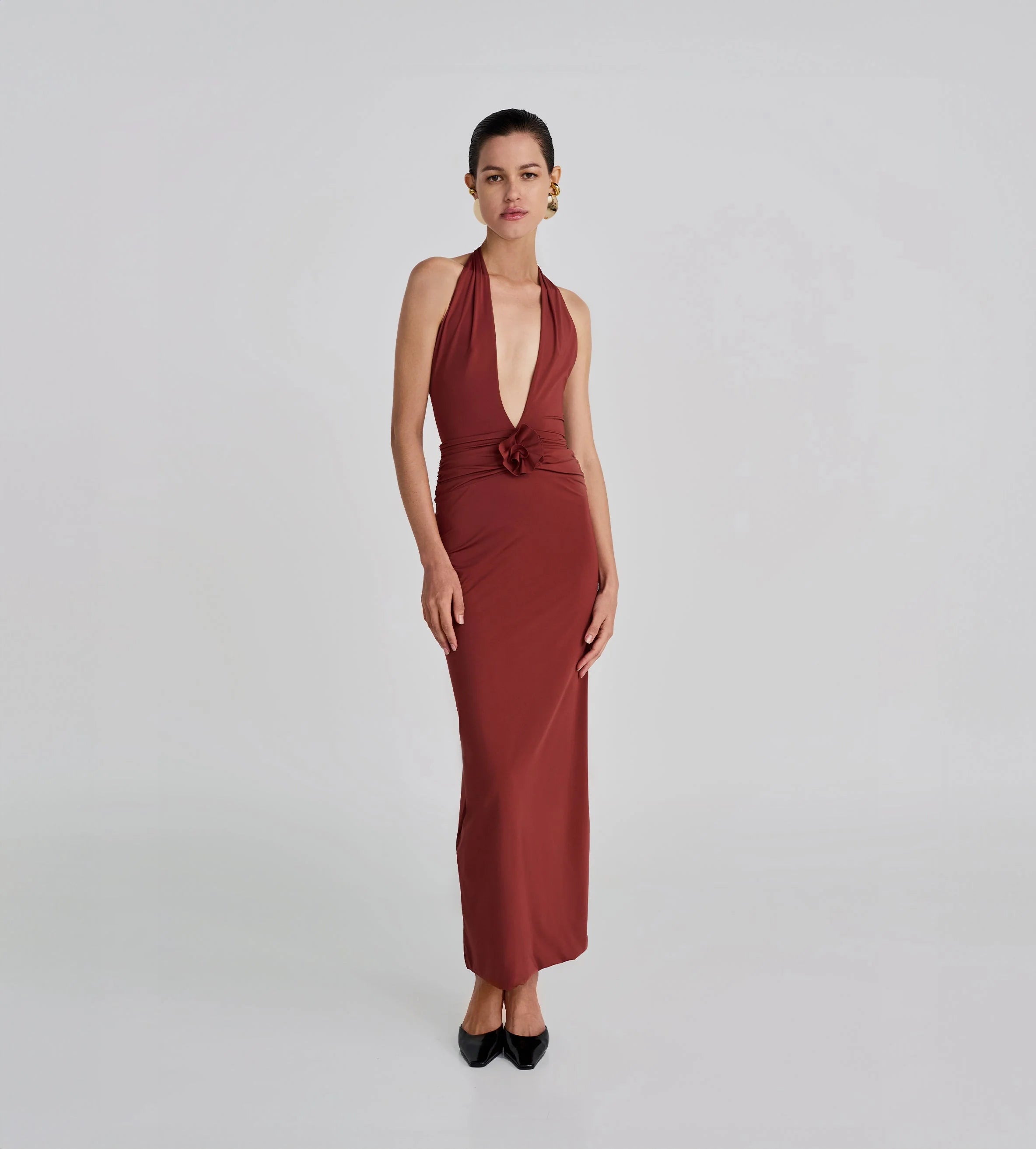 Maygel Coronel - Lirio Dress - Chestnut