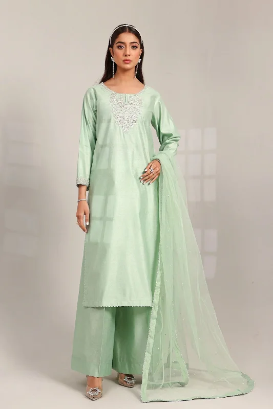 Pista Green Katan Salwar Kameez