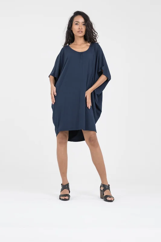 Women's Navy Cocoon Dress