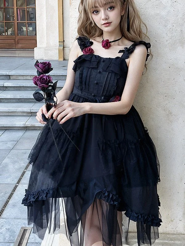 Women's Victorian Gothic Strap Dress