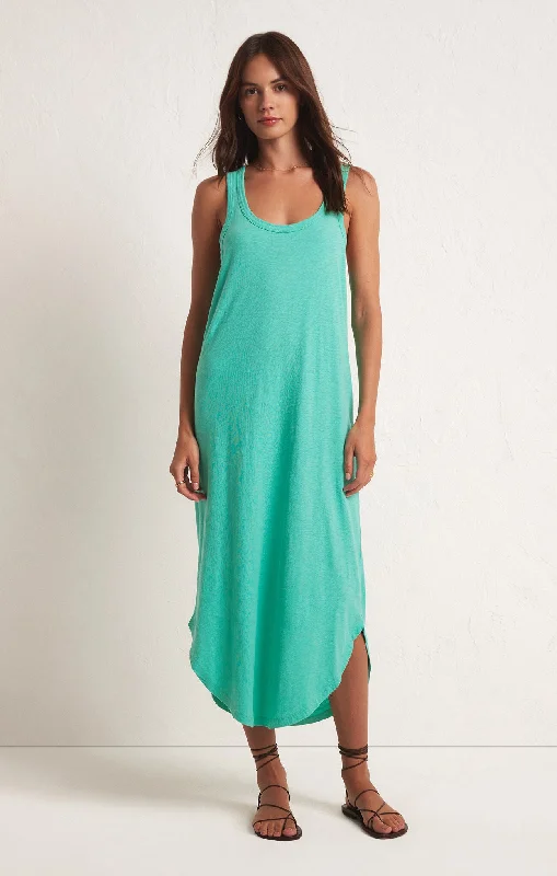 Z SUPPLY Easy Going Cotton Slub Dress IN CABANA GREEN