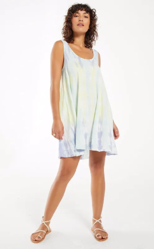 Z SUPPLY EVA SORBET SKIES TIE-DYE DRESS