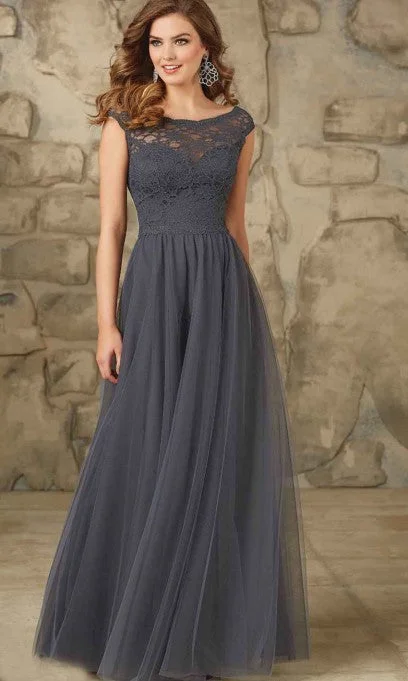 Other light gray long lace bridesmaid dresses