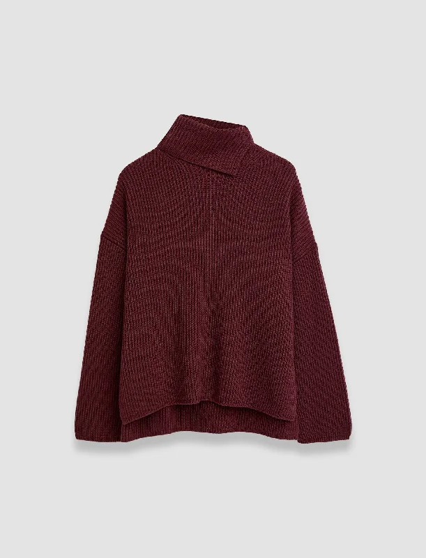 JOSEPH HIGH NECK LONG SLEEVE STITCH JUMPER