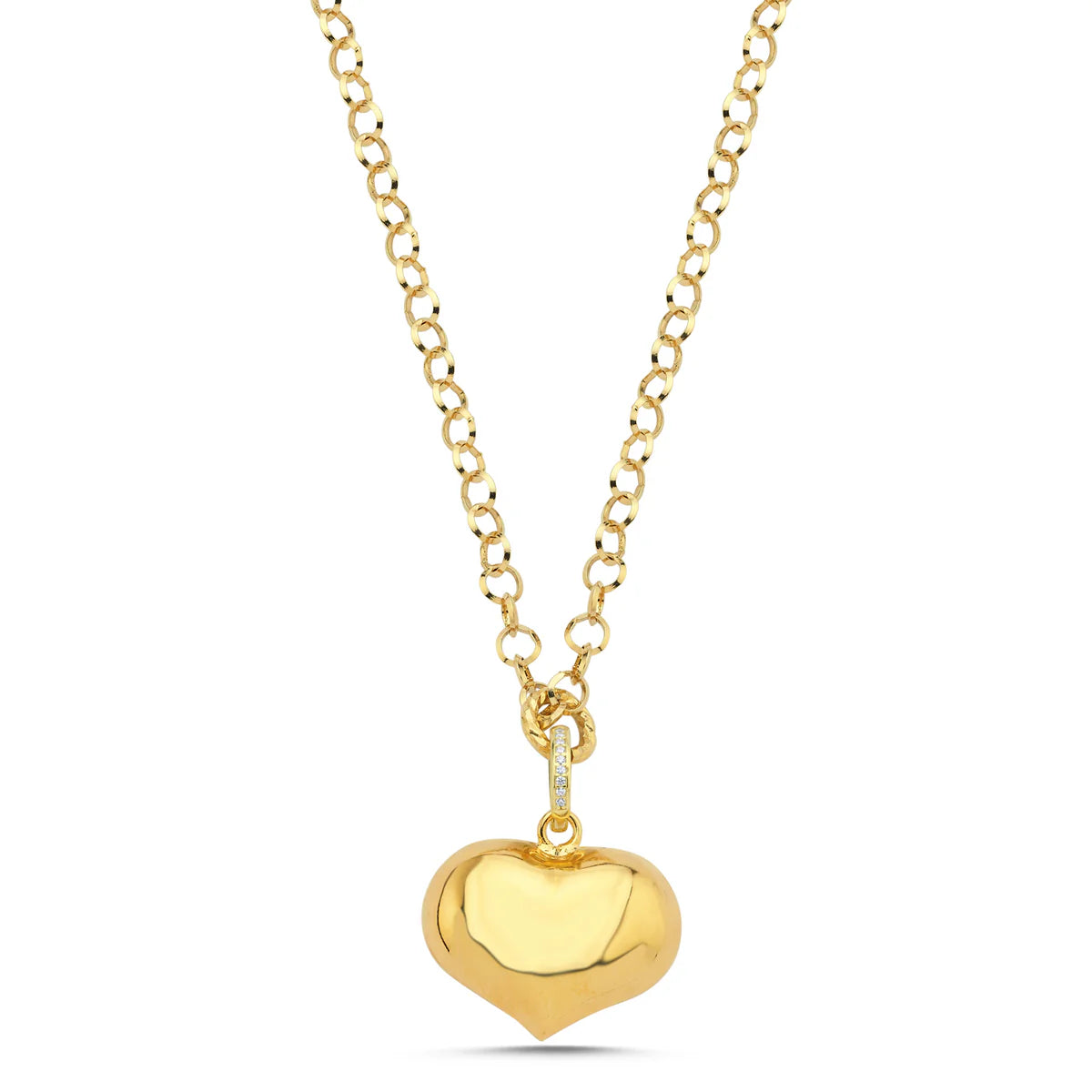 MAISON IREM LONG LARIAT HEART NECKLACE