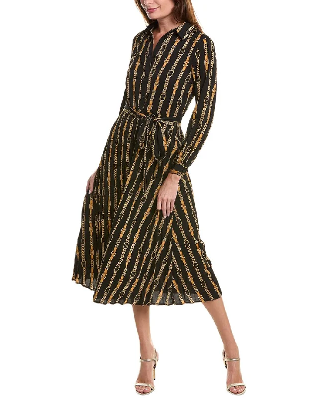 YAL New York Pleated Shirtdress